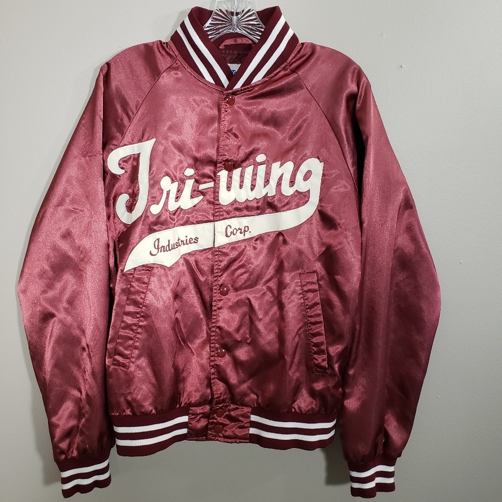 Vintage Trimark Tri-Wing Bomber Varsity Jacket